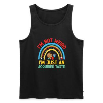 Kunstlehrer Schullehrer Lustige Kunstlehrer Scho - Männer Premium Bio Tank Top - Schwarz - Vorne - AI Model Male 178 light (178cm)