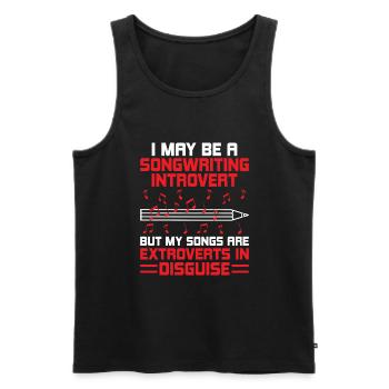 Musician Songwriter Singer Musician Music Music Pr - Men's Premium Organic Tank Top - black - Front - Michal (187cm)