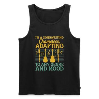 Musician Songwriter Singer Musician Music Music Pr - Men's Premium Organic Tank Top - black - Front - Michal (187cm)
