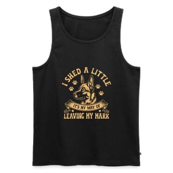 Je perds un peu, c’est ma façon de laisser ma marque GSD - Débardeur bio Premium Homme - noir - Devant - Michal (187cm)