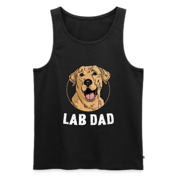 Lab Dad Labrador Retriever Labradors Dog Retriever - Débardeur bio Premium Homme - noir - Devant - Michal (187cm)