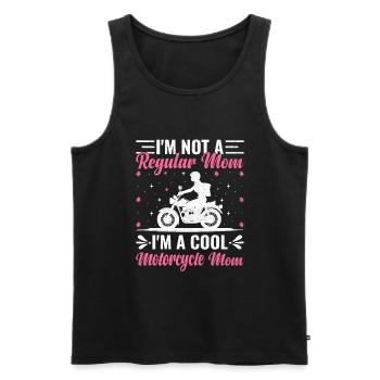 Ich bin keine normale Mutter Ich bin eine coole Motorrad-Mutter - Männer Premium Bio Tank Top - Schwarz - Vorne - Michal (187cm)