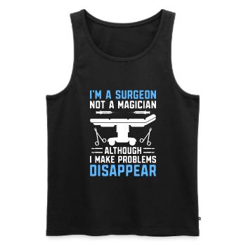 I'm A Surgeon Not A Magician Surgical Surgery Surg - Men's Premium Organic Tank Top - black - Front - Michal (187cm)