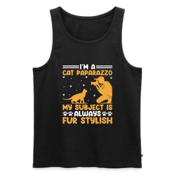 Cat Photographers Cat Lovers Photograpy Cats Photo - Men's Premium Organic Tank Top - black - Front - Michal (187cm)