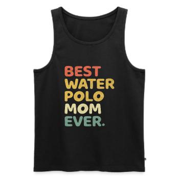 Beste Wasserball-Mutter aller Zeiten Aquatic Polo Spielerin Mothe - Männer Premium Bio Tank Top - Schwarz - Vorne - Michal (187cm)