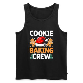 Cookie Baking Crew Pâtissier Boulanger Baker Bake Bakers - Débardeur bio Premium Homme - noir - Devant - Michal (187cm)