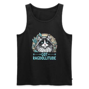 Got Ragdollitude Ragdoll Ragdolls Katzenliebhaber - Männer Premium Bio Tank Top - Schwarz - Vorne - Michal (187cm)