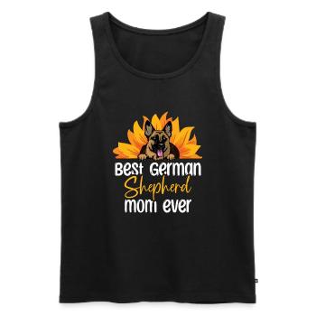 Beste Deutsche Schäferhund-Mama aller Zeiten Hundeliebhaber GSD - Männer Premium Bio Tank Top - Schwarz - Vorne - Michal (187cm)