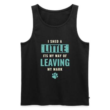 Its My Way Of Leaving My Mark German Shepherd Dog - Men's Premium Organic Tank Top - black - Front - Michal (187cm)