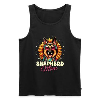 Shepherd Mom German Shepherd Dog Lover Shepherds G - Men's Premium Organic Tank Top - black - Front - AI Model Male 178 light (178cm)