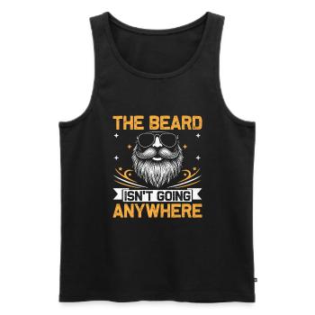 La barbe ne va nulle part Barbes Poils du visage - Débardeur bio Premium Homme - noir - Devant - Michal (187cm)