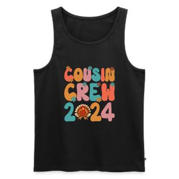 Cousin Crew 2024 Pregnancy Announcement Family - Men's Premium Organic Tank Top - black - Front - Michal (187cm)