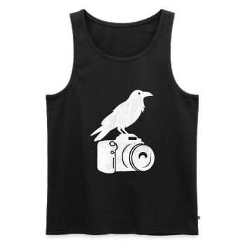 Bird Photography Birds Birdwatching Birdwatcher - Men's Premium Organic Tank Top - black - Front - AI Model Male 178 light (178cm)