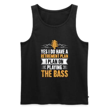 Yes I Do Have A Retirement Plan I Plan On Playing - Men's Premium Organic Tank Top - black - Front - Michal (187cm)
