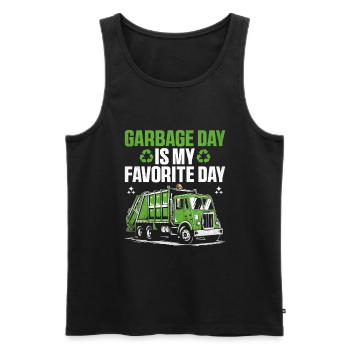 Garbage Day ist mein Lieblings-Tagesmüllsammler - Männer Premium Bio Tank Top - Schwarz - Vorne - AI Model Male 178 light (178cm)