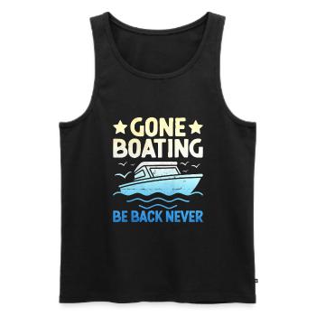 Gone Bootfahren Sei zurück Nie Paddelboot - Männer Premium Bio Tank Top - Schwarz - Vorne - Michal (187cm)
