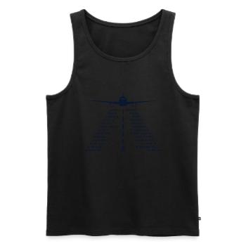 Landebahn Phonetisches Alphabet Luftfahrt Flugzeug Pilot - Männer Premium Bio Tank Top - Schwarz - Vorne - AI Model Male 178 light (178cm)