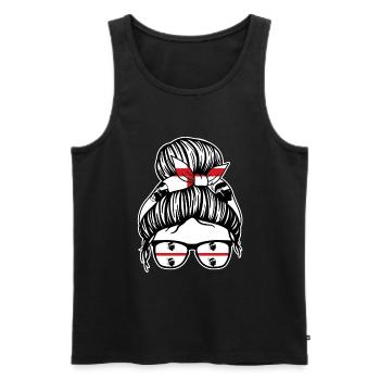 Sardinia Sardinian flag Sardegna Sardinia - Men's Premium Organic Tank Top - black - Front - AI Model Male 178 light (178cm)