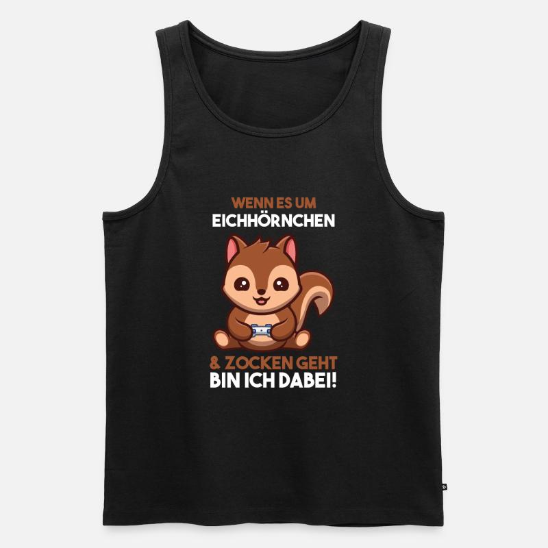 Erdmännchen - Männer Premium Bio Tank Top - Schwarz