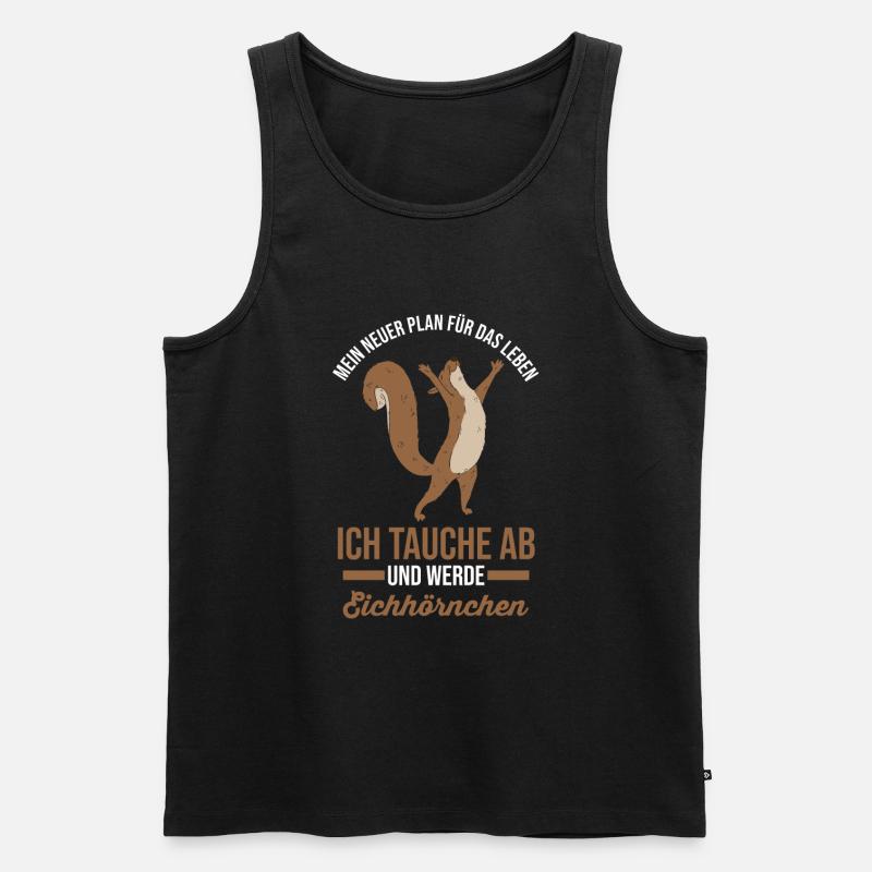 Erdmännchen - Männer Premium Bio Tank Top - Schwarz