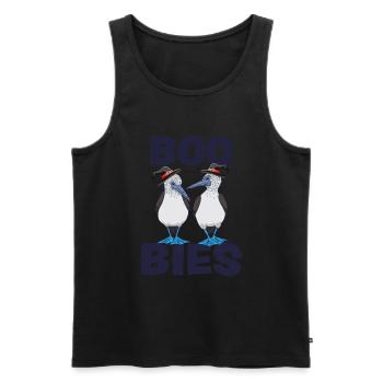BOO BIES Lustiger Tölpel Vogel Halloween Kostüm - Männer Premium Bio Tank Top - Schwarz - Vorne - Michal (187cm)