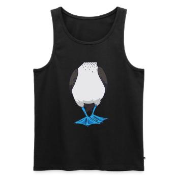 Booby Vogel Lustiges Halloween Kostüm - Männer Premium Bio Tank Top - Schwarz - Vorne - Michal (187cm)