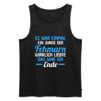 Ostsee Fehmarn - Männer Premium Bio Tank Top - Schwarz - Vorne - Michal (187cm)