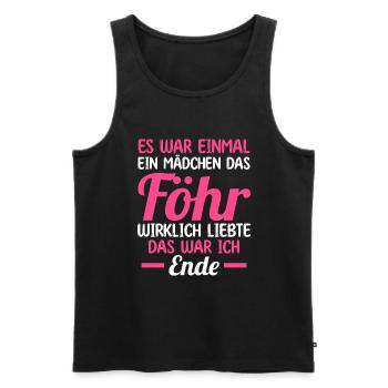 Nordsee Föhr - Männer Premium Bio Tank Top - Schwarz - Vorne - Michal (187cm)