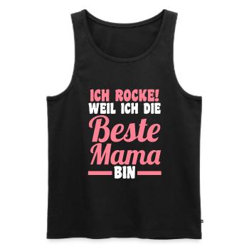 Mutter Mama - Männer Premium Bio Tank Top - Schwarz - Vorne - Michal (187cm)