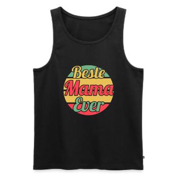 Mutter Mama - Männer Premium Bio Tank Top - Schwarz - Vorne - Michal (187cm)