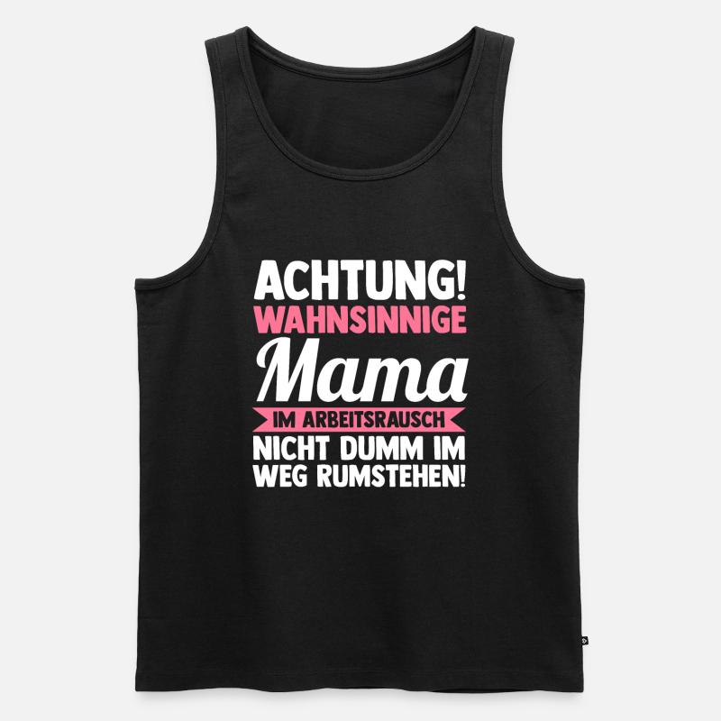 Mutter Mama - Männer Premium Bio Tank Top - Schwarz