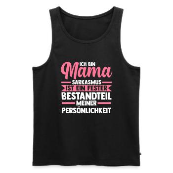 Mutter Mama - Männer Premium Bio Tank Top - Schwarz - Vorne - AI Model Male 178 light (178cm)