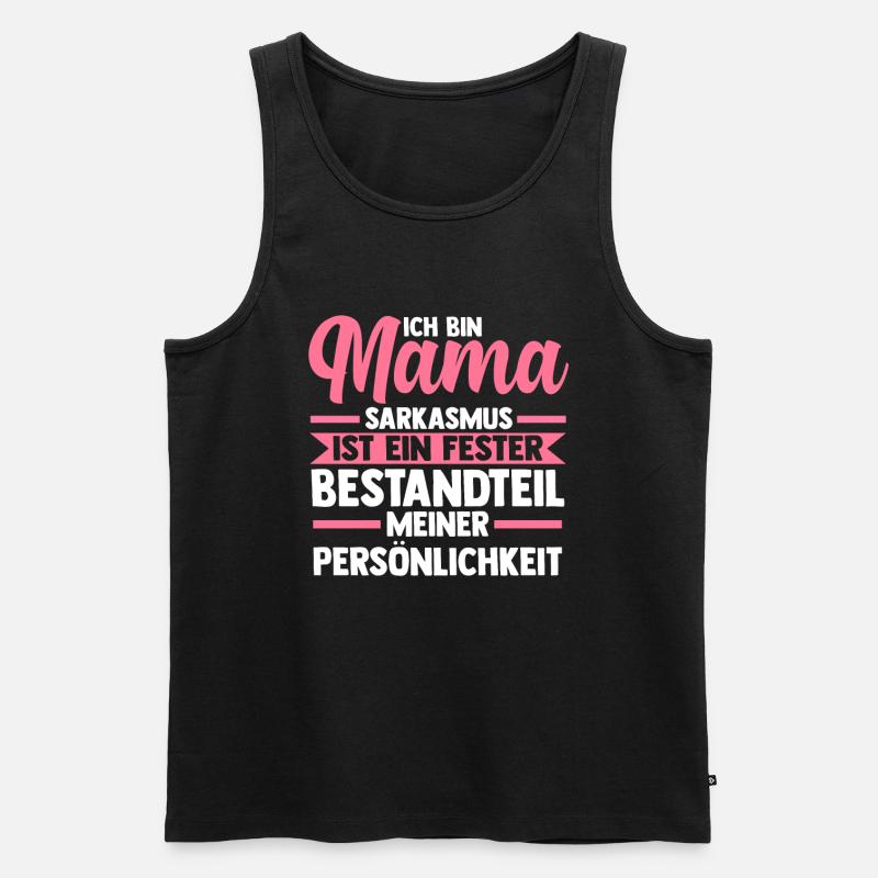 Mutter Mama - Männer Premium Bio Tank Top - Schwarz