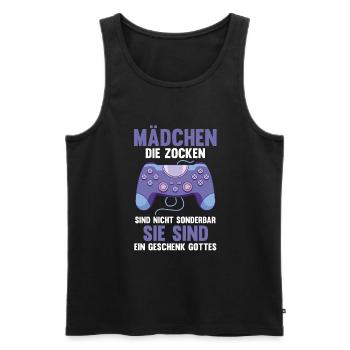 Gaming Zocken Zocker Gamer - Männer Premium Bio Tank Top - Schwarz - Vorne - Michal (187cm)