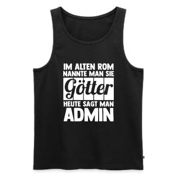 Administrator Informatiker Programmierer Admin - Männer Premium Bio Tank Top - Schwarz - Vorne - Michal (187cm)