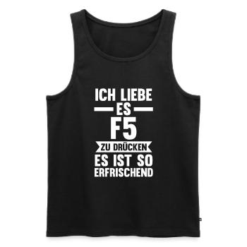 Administrator Informatiker Programmierer Admin - Männer Premium Bio Tank Top - Schwarz - Vorne - Michal (187cm)