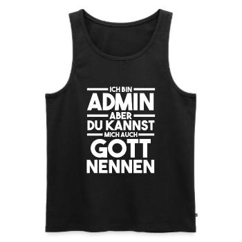 Informatiker Programmierer Admin Administrator - Männer Premium Bio Tank Top - Schwarz - Vorne - Michal (187cm)