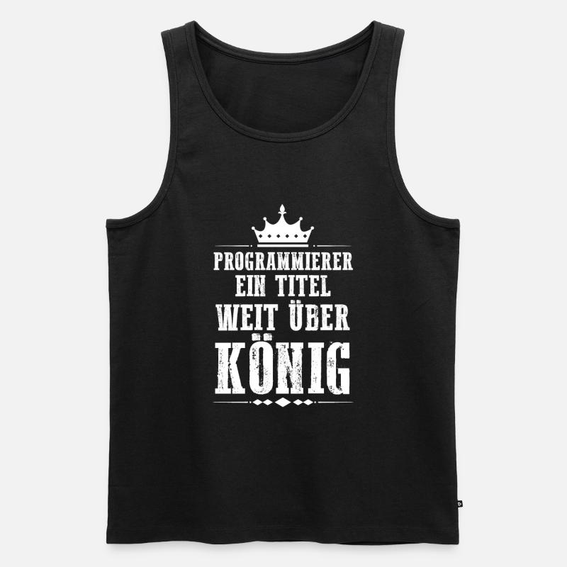 Programmieren Entwickler Coder Programmierer - Männer Premium Bio Tank Top - Schwarz