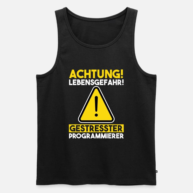 Programmieren Entwickler Coder Programmierer - Männer Premium Bio Tank Top - Schwarz