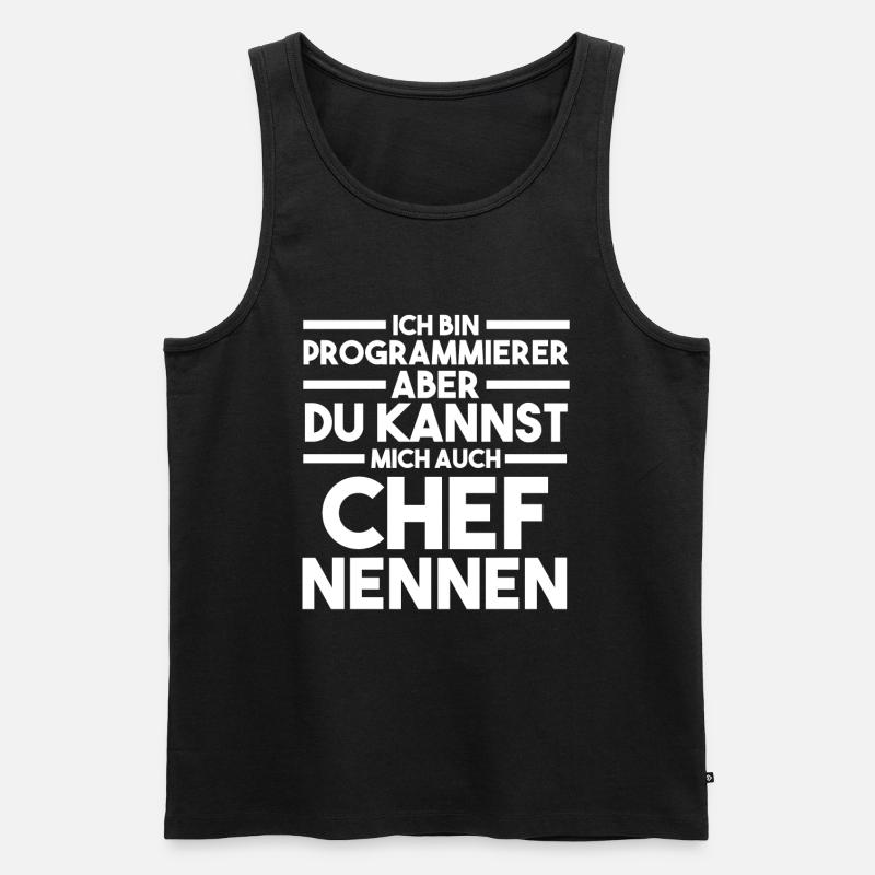 Programmieren Entwickler Coder Programmierer - Männer Premium Bio Tank Top - Schwarz