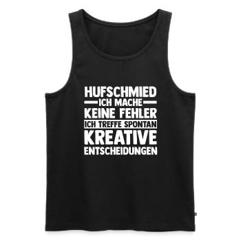 Hufbeschlagschmied Pferdeschmied Hufschmied - Männer Premium Bio Tank Top - Schwarz - Vorne - Michal (187cm)