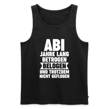 Abiturient Abifeier Abi Abitur - Männer Premium Bio Tank Top - Schwarz - Vorne - AI Model Male 178 light (178cm)