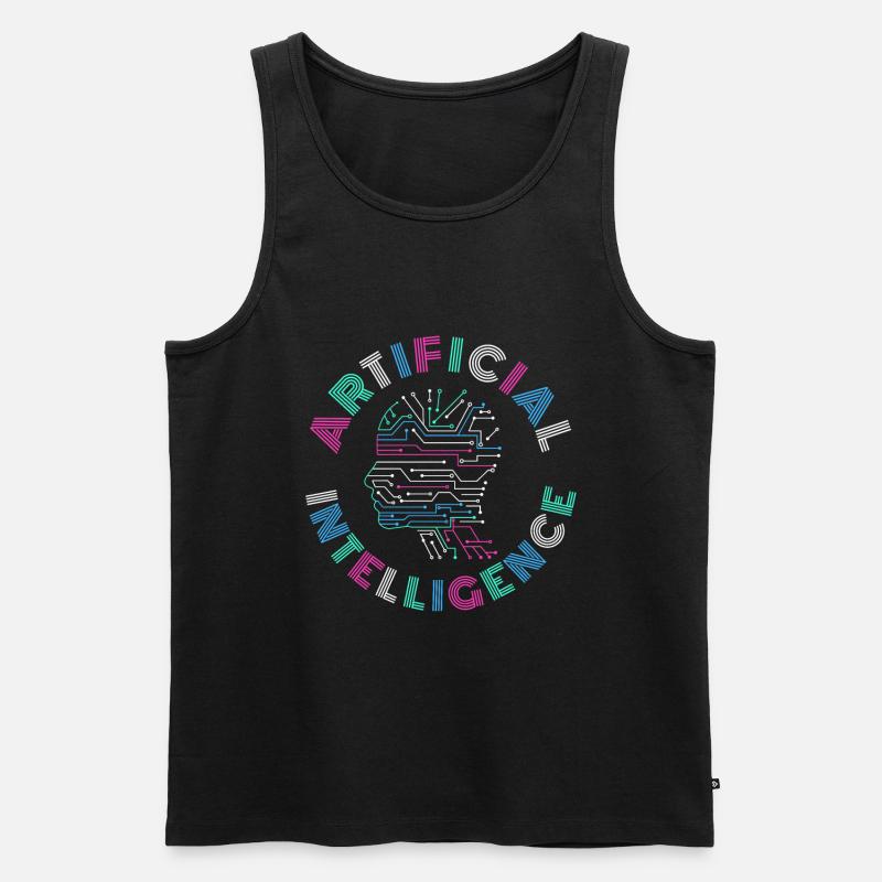 Artificial Intelligence AI Gift - Men's Premium Organic Tank Top - black