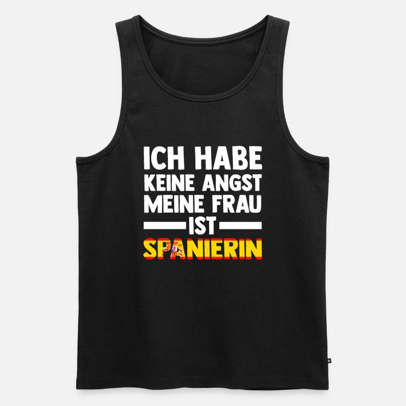 Spanisch Spanier Spanien - Männer Premium Bio Tank Top - Schwarz