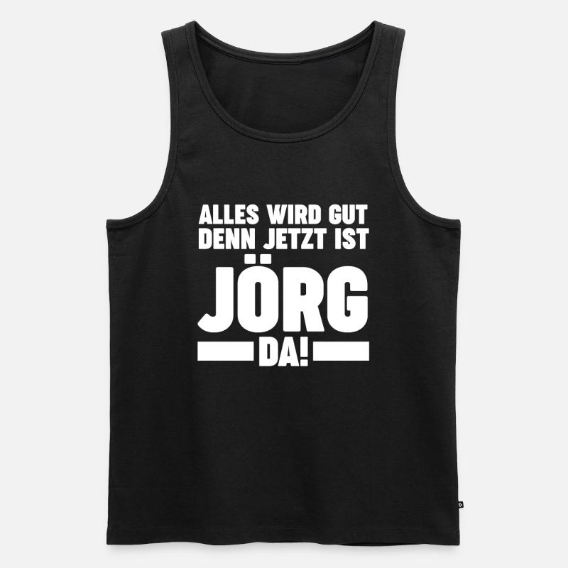 Jorg - Männer Premium Bio Tank Top - Schwarz