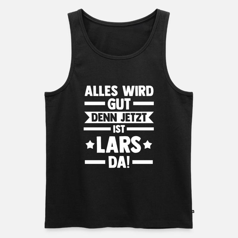Lars - Männer Premium Bio Tank Top - Schwarz