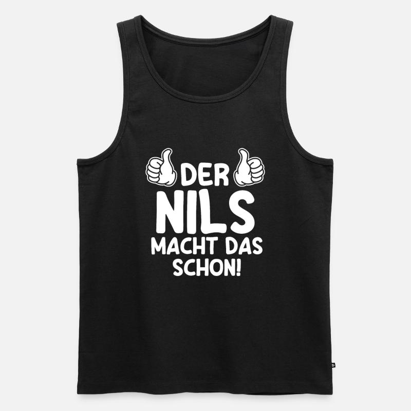 Nils - Männer Premium Bio Tank Top - Schwarz