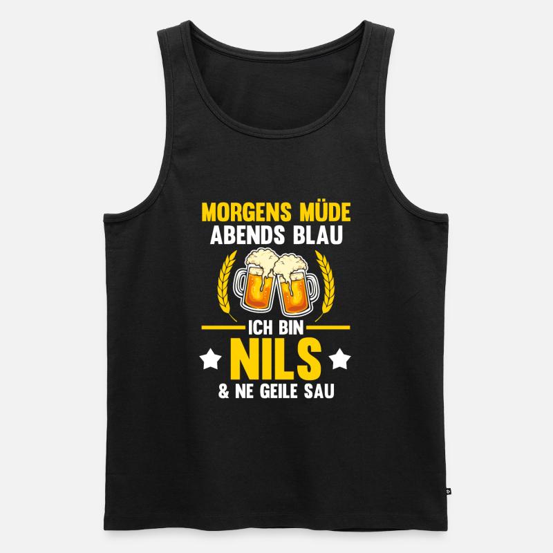 Nils - Männer Premium Bio Tank Top - Schwarz