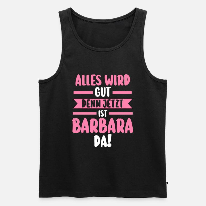 Barbara - Männer Premium Bio Tank Top - Schwarz