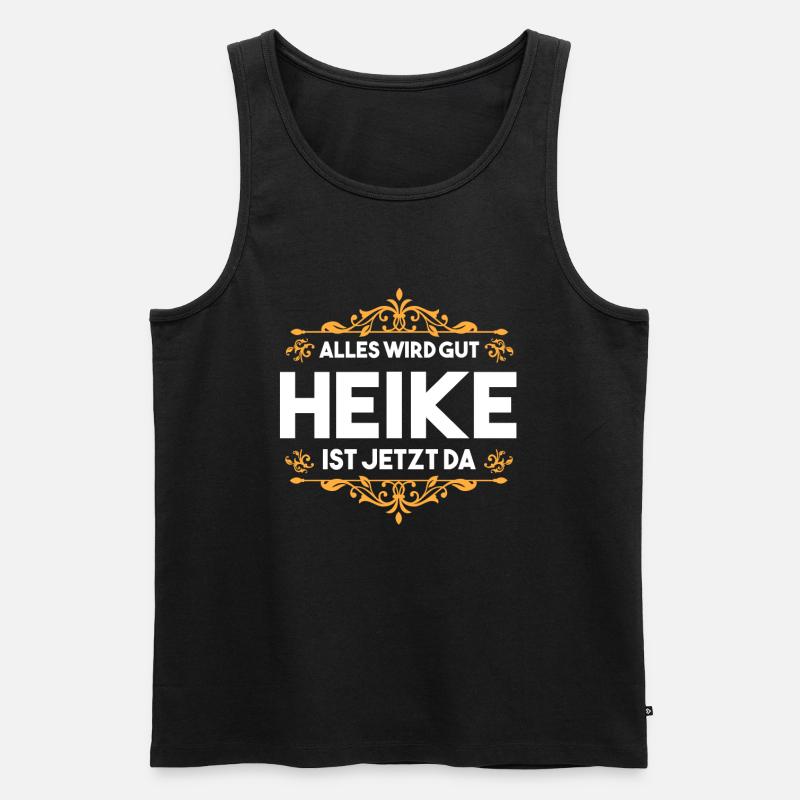 Heike - Männer Premium Bio Tank Top - Schwarz